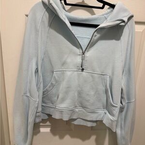 lululemon athletica Light Blue Half-Zip Hoodie